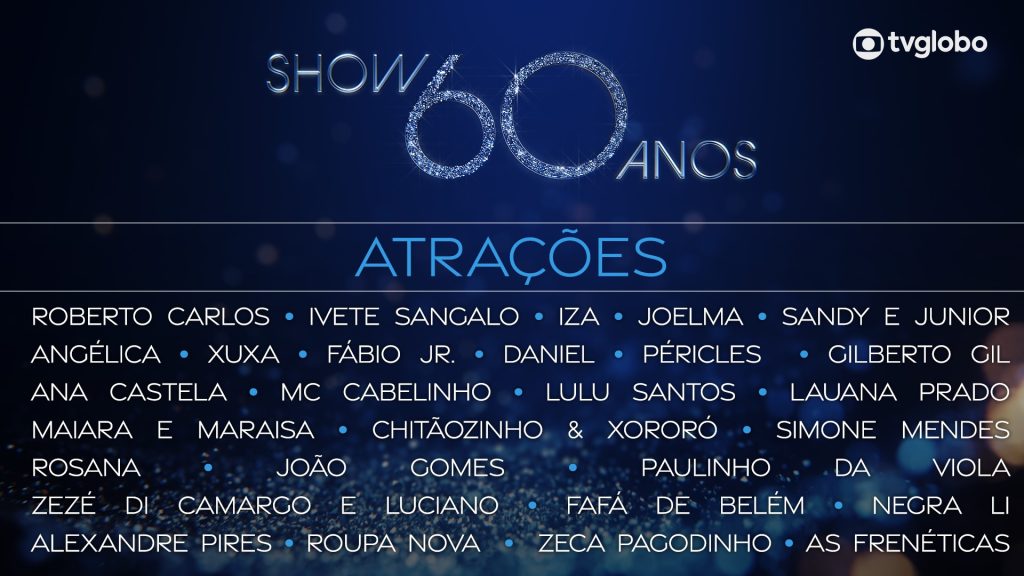 ana-castela,-paulinho-da-viola-e-joao-gomes-estao-no-lineup-do-show-de-60-anos-da-tv-globo
